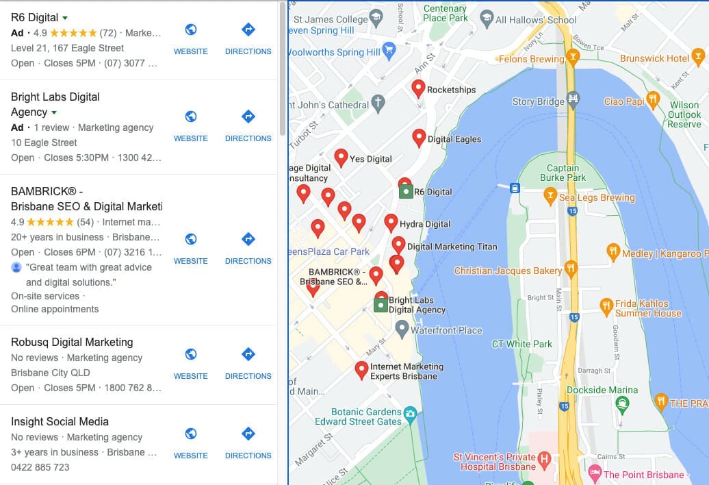 google maps r6 digital in brisbane